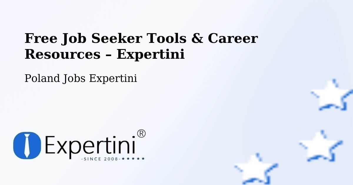 Free Job Seeker Tools & Career Resources – Choszczno - Choszczno, Poland Jobs Expertini
